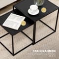 Miniatyrbild 6 av 9: Kaffebord Set, 120x59x45 cm, Svart