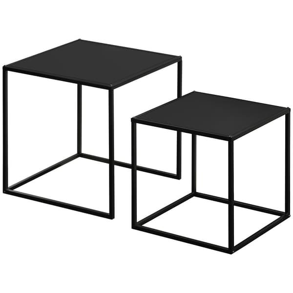 Kaffebord Set, 120x59x45 cm, Svart