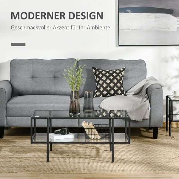 Sidobord, 100x55x45,5 cm, Svart