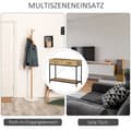Miniatyrbild 8 av 9: Sidobord, 100x35x76.5 cm, Brun Svart