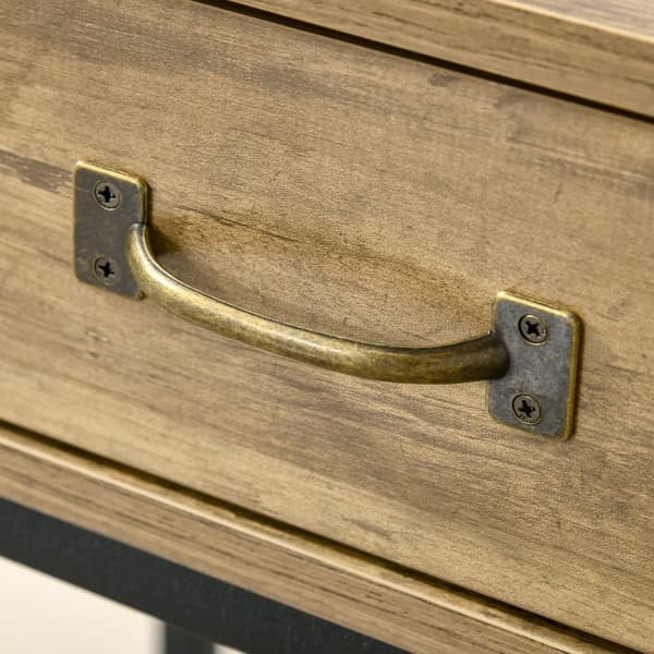 Sidobord, 100x35x76.5 cm, Brun Svart