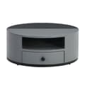 Miniatyrbild 11 av 11: Satsbord i 2 delar – Svart och grå marmordesign med förvaring, högglansyta, elegant nesting soffbord