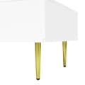 Miniatyrbild 9 av 11: Vit soffbord i högblank finish – modern och stilren design med 2 förvaringslådor, perfekt för vardagsrum