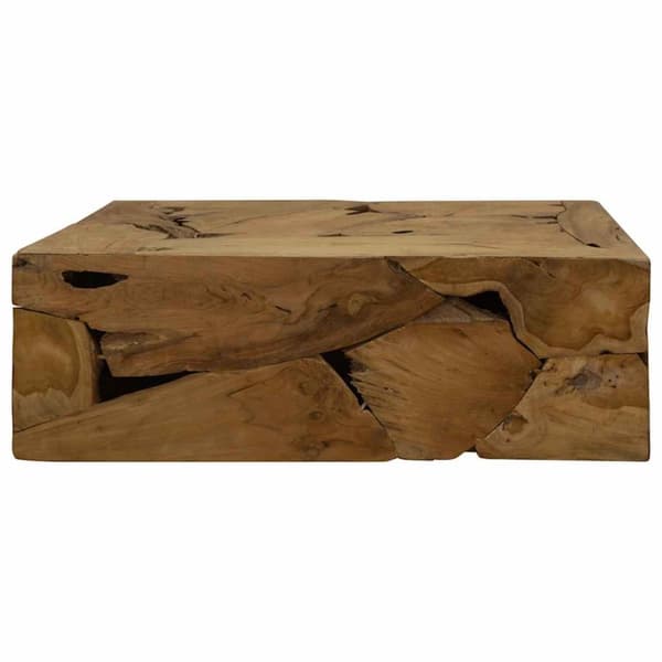 Soffbord 90x50x30 cm äkta teak brun