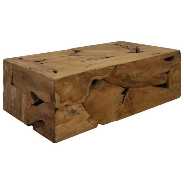 Soffbord 90x50x30 cm äkta teak brun