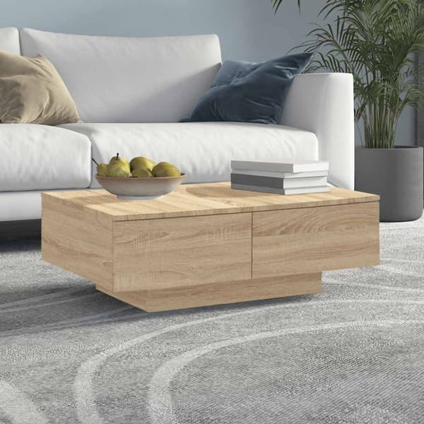 Soffbord sonoma-ek 90x60x31 cm konstruerat trä