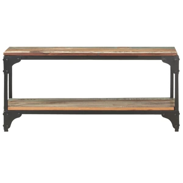 Soffbord 90x30x40 cm massivt återvunnet trä