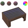 Miniatyrbild 2 av 2: Soffbord med Infinity LEDs brun ek 70x50x30 cm