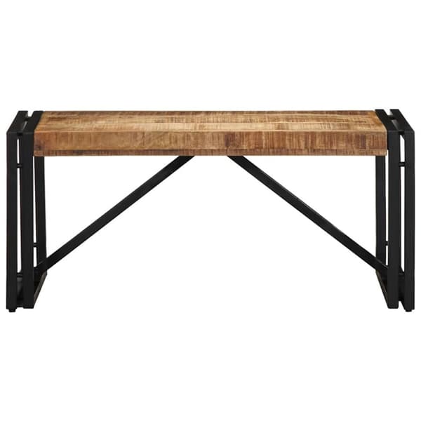 Soffbord 80x40x35 cm massivt grovt trä mango