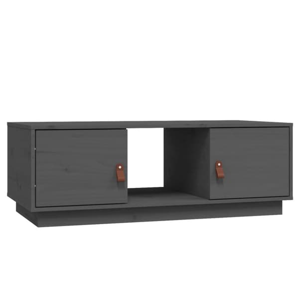Soffbord grå 100x50x35 cm massiv furu