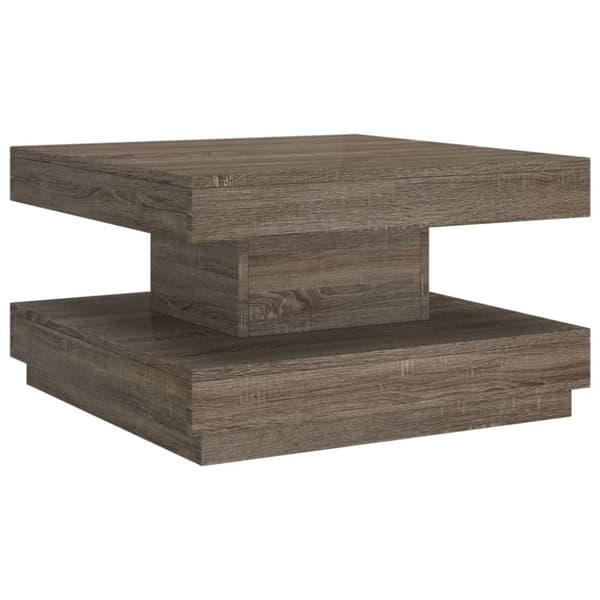 Soffbord grå 60x60x35 cm MDF