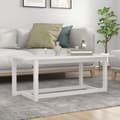 Miniatyrbild 1 av 2: Soffbord vit 110x55x45 cm massiv furu