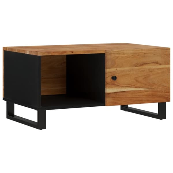 Soffbord 80x50x40 cm massivt akaciaträ och konstruerat trä