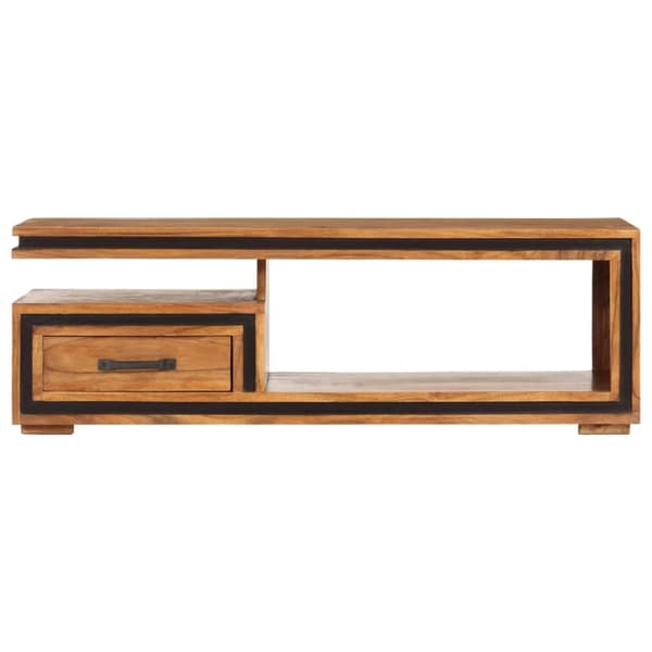 Soffbord 100x45x33 cm massivt akaciaträ