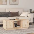 Miniatyrbild 1 av 2: Soffbord 110x50x40 cm massiv furu