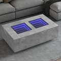 Miniatyrbild 1 av 2: Soffbord med Infinity LEDs betonggrå 116x69x40 cm