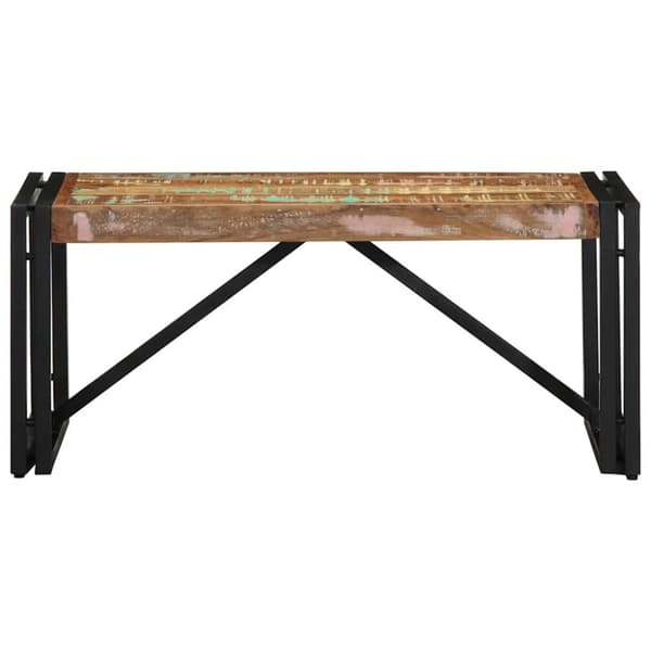 Soffbord flerfärgat 80x40x35 cm massivt trä återvunnet