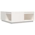 Miniatyrbild 2 av 2: Soffbord vit 100x101x40,5 cm massiv furu