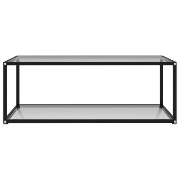 Soffbord genomskinligt 100x50x35 cm härdat glas