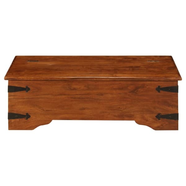 Soffbord massivt akaciaträ med honungsfinish 110x55x35 cm