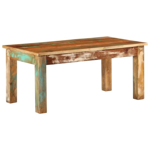 Soffbord 100x55x45 cm massivt återvunnet trä