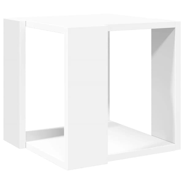 Soffbord vit 32x32x30 cm konstruerat trä