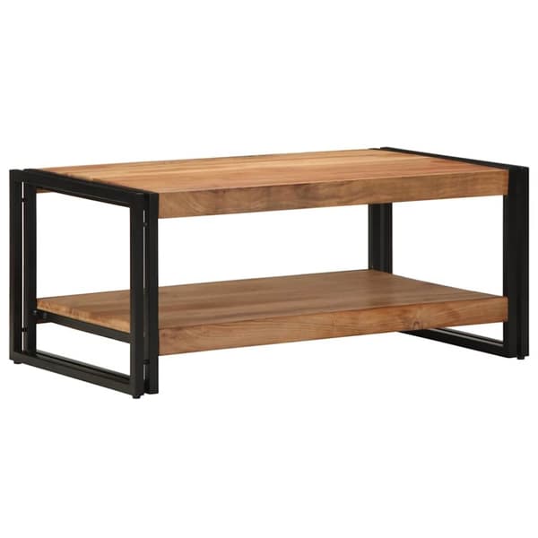 Soffbord 90x50x38 cm massivt trä akacia