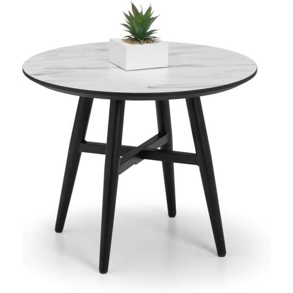 Sidobord Firenze med vit marmor-effekt Julian Bowen