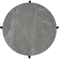 Miniatyrbild 3 av 3: Bordsskiva Jonas, Rund, i träderivat med melaminbeläggning, Marmorutseende, Metallstruktur, Svart, diameter 60 x
