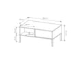 Miniatyrbild 8 av 8: FURNLUX SOFFBORD DAST BEIGE & SVART 97CM