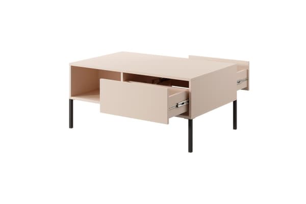 FURNLUX SOFFBORD DAST BEIGE & SVART 97CM