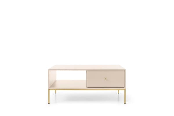 FURNLUX SOFFBORD MONO BEIGE & GULD 104CM