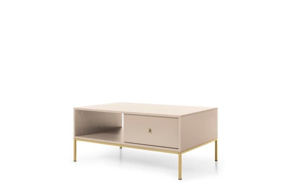 FURNLUX SOFFBORD MONO BEIGE & GULD 104CM