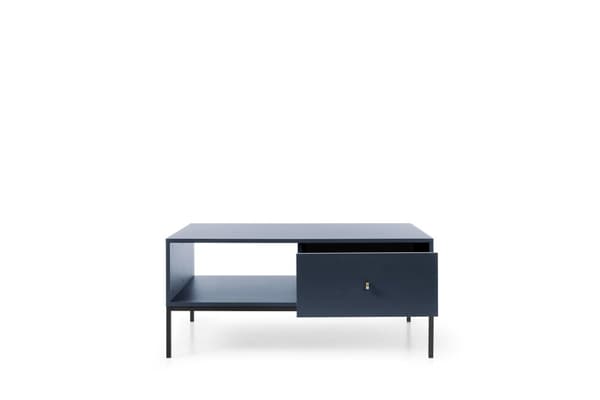 FURNLUX SOFABORD MONO MARINEBLÅ & SORT 104CM