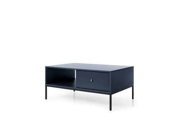 FURNLUX SOFABORD MONO MARINEBLÅ & SORT 104CM