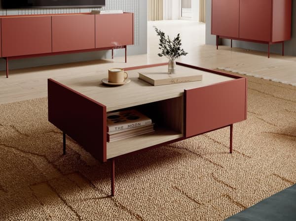 FURNLUX SOHVAPÖYTÄ VÄRI PUNAINEN 97CM