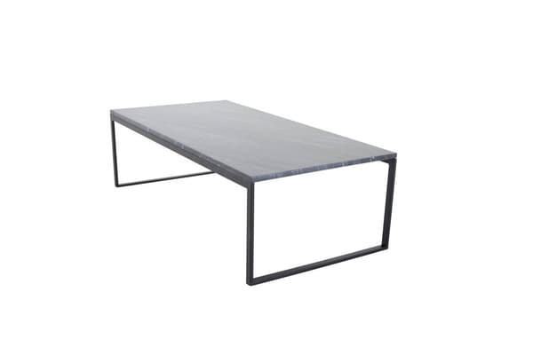 FURNLUX SOFABORD ESTELLE MARMOR SORT & SORT 60CM