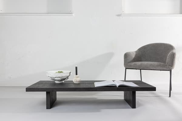 FURNLUX SOHVAPÖYTÄ LANCESTER MUSTA 60CM