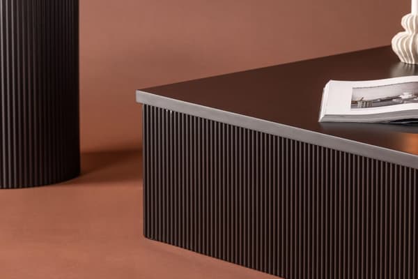 FURNLUX SOHVAPÖYTÄ LENOX MUSTA 90CM