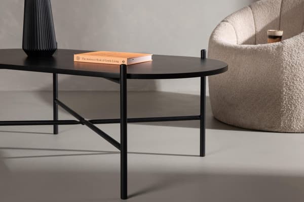 FURNLUX SOFFBORD PUEBLO SVART 60CM