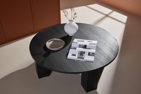 FURNLUX SOHVAPÖYTÄ JUNO MUSTA 120CM