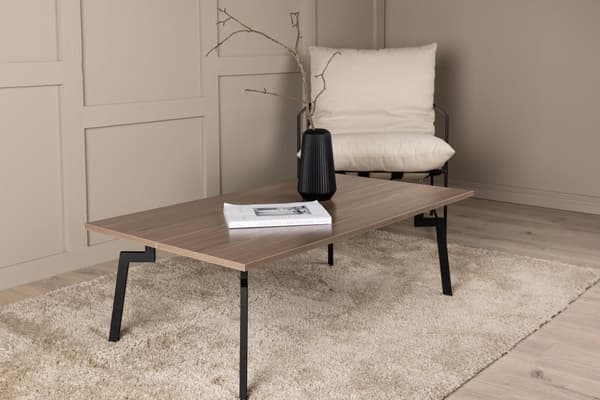 FURNLUX SOFFBORD BETHAN VALNÖT & SVART 70CM