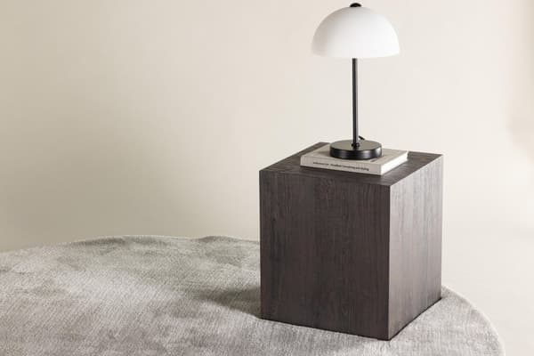 FURNLUX SOFFBORD YORK MÖRKBRUN 40CM