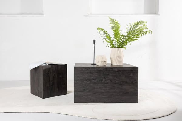 FURNLUX SOFFBORD YORK MÖRKBRUN 40CM