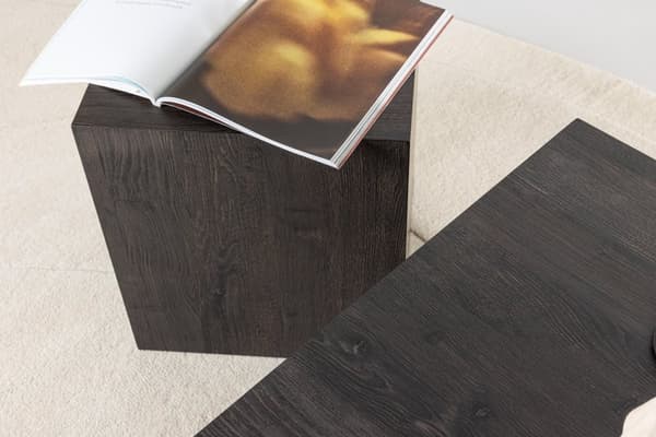 FURNLUX SOFFBORD YORK MÖRKBRUN 40CM