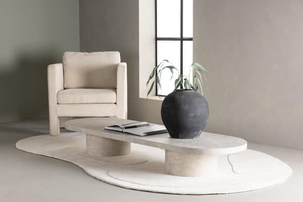 FURNLUX SOHVAPÖYTÄ NARVIK MARMORI HARMAA 60CM