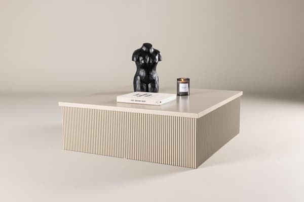 FURNLUX SOHVAPÖYTÄ LENOX BEIGE 90CM