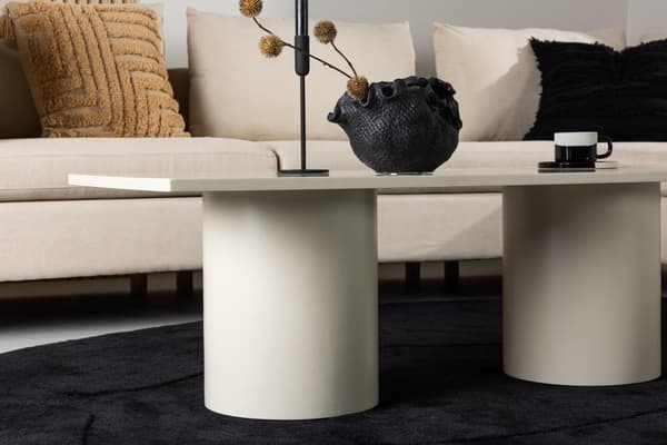 FURNLUX SOHVAPÖYTÄ SANDVIKA BEIGE 50CM