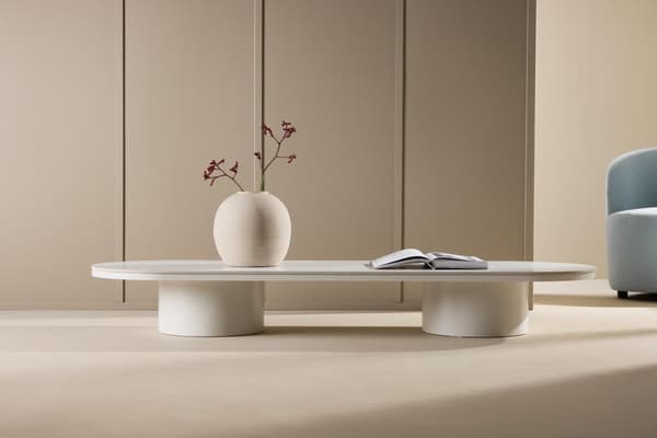 FURNLUX SOFFBORD NARVIK BEIGE & GRÅ 60CM