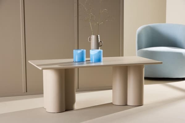 FURNLUX SOHVAPÖYTÄ OLIVIA BEIGE 60CM